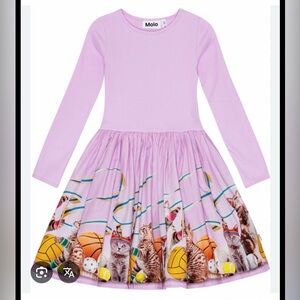 EUC Molo Casie Dress in Sporty Cats Sz 5/6
